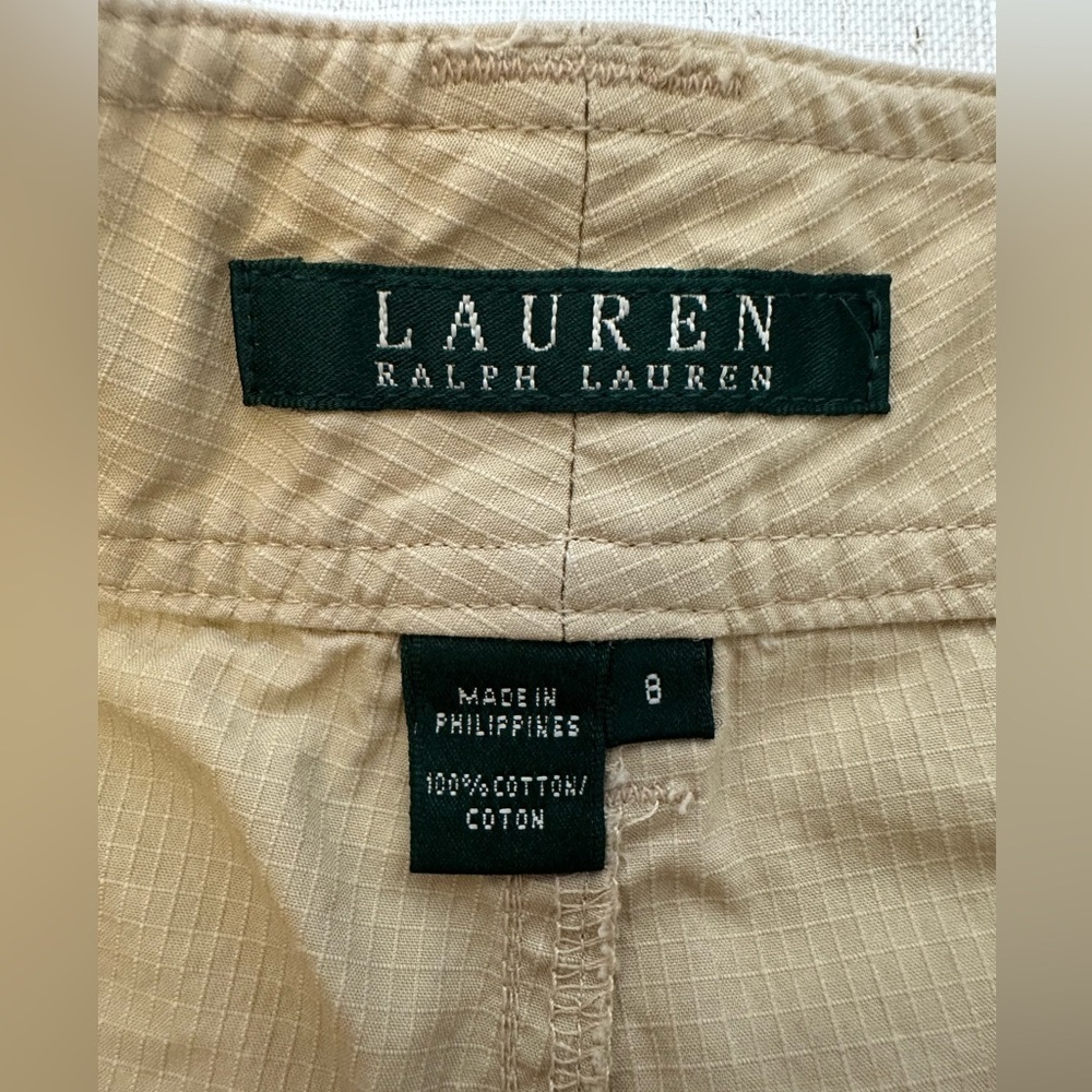 Lauren Ralph Lauren Tan Cargo Shorts for Versatile Style - Picture 2 of 12